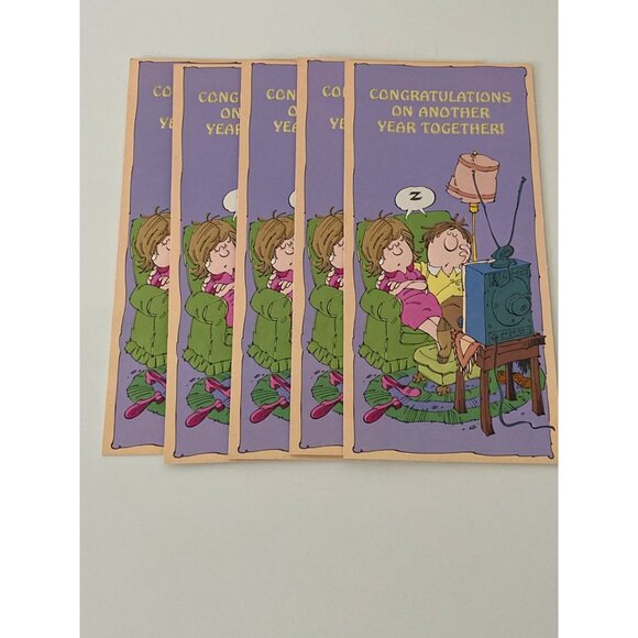 Hallmark Contemporary Greeting Cards Wedding Anniversary Lot of 8 VTG NOS - Picture 2 of 10